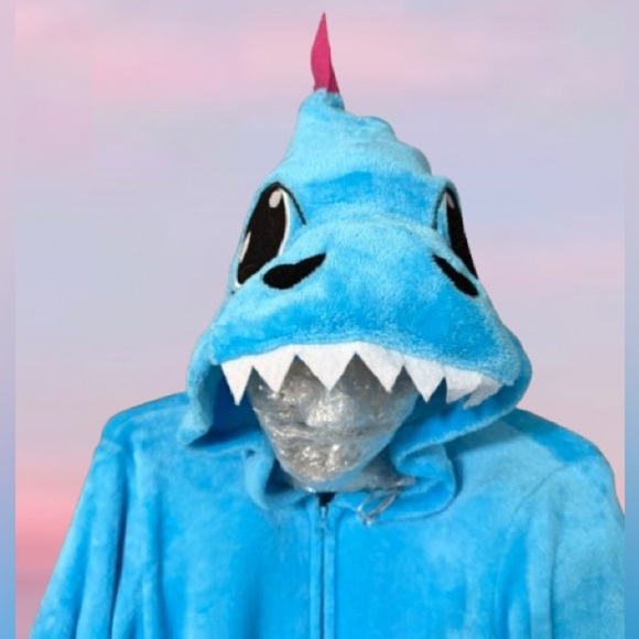 NWOT Body Candy plush dinosaur onesie pajama end sz XL - Picture 3 of 4